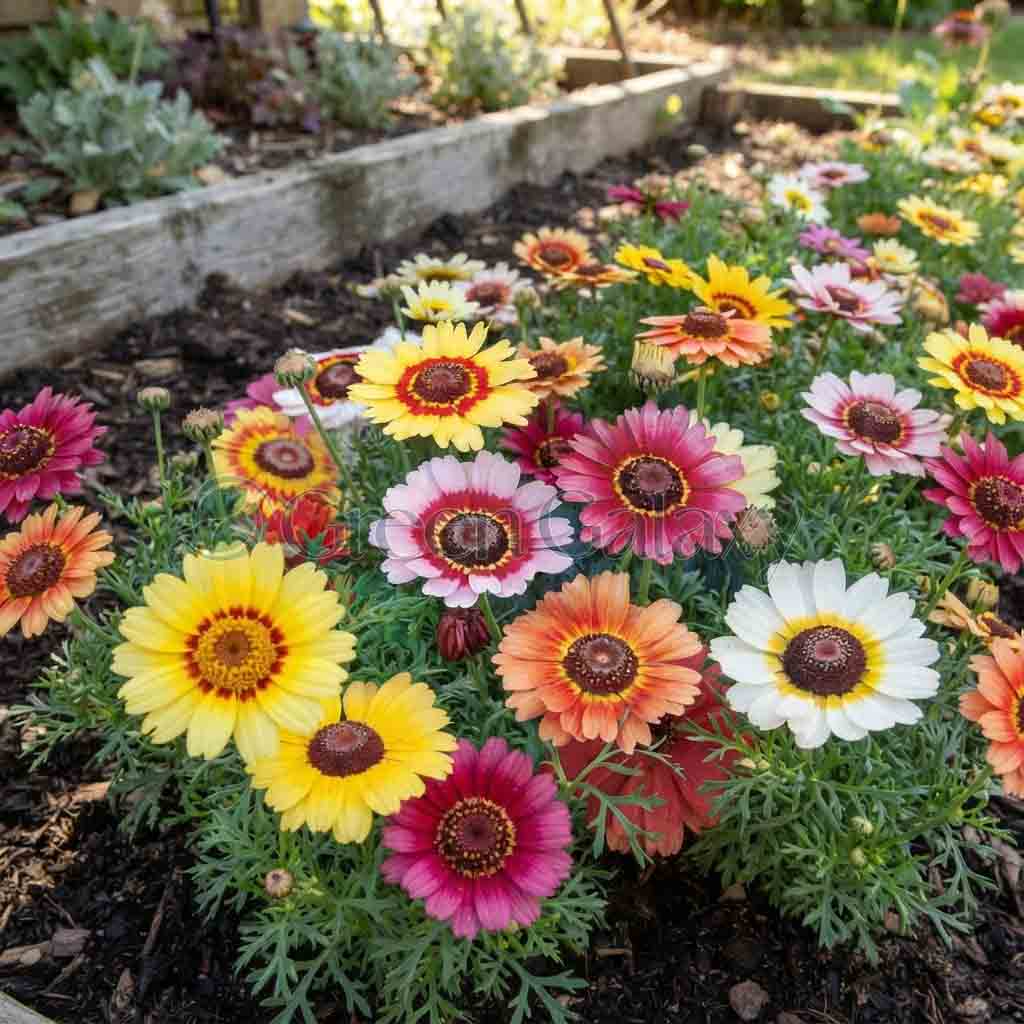 F1 Hybrid Rainbow Chrysanthemum - Gul-e-Daudi Seeds | High Germination Rate in Pakistan