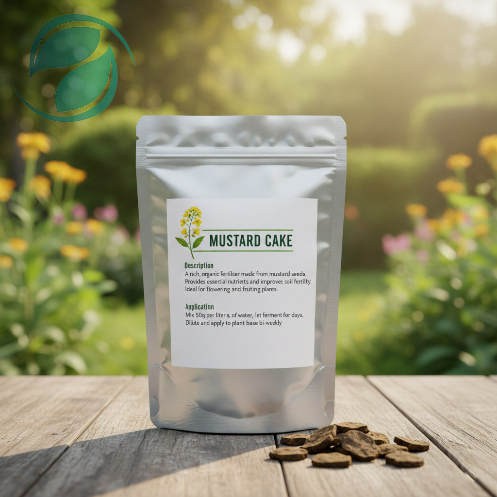 Organic Mustard Cake Fertilizer 800gram – The Traditional Superfood for Your Garden