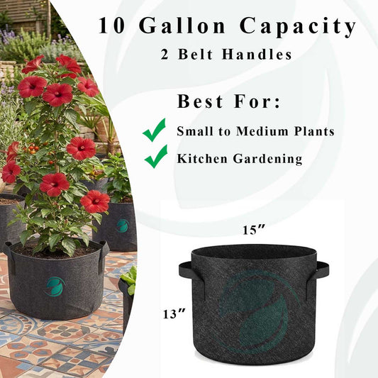 10 Gallon 15"x13" Growbag