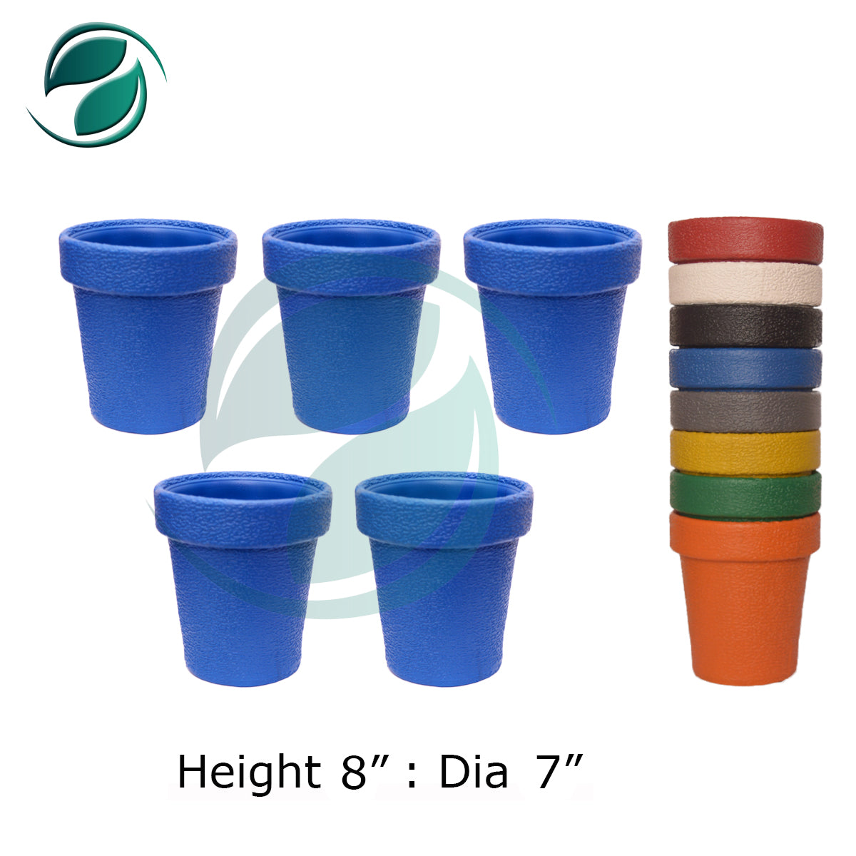 Fiber Pots 7" Deal of 5
