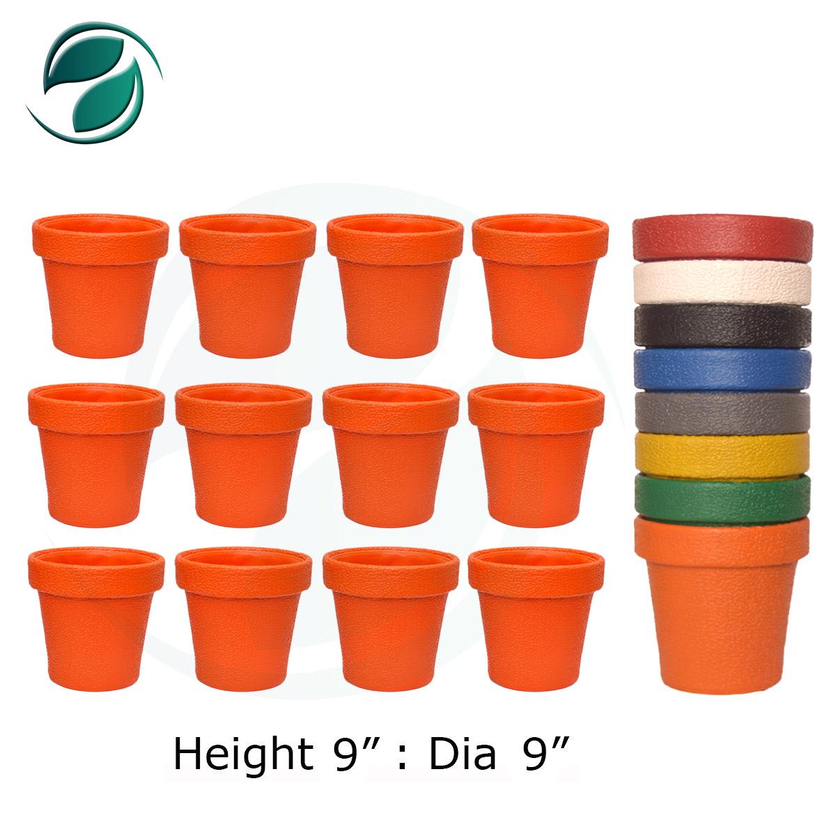Fiber Pots 9" Deal of 12
