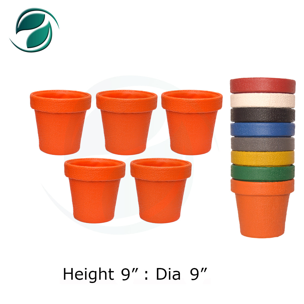 Fiber Pot 9" Deal of 5