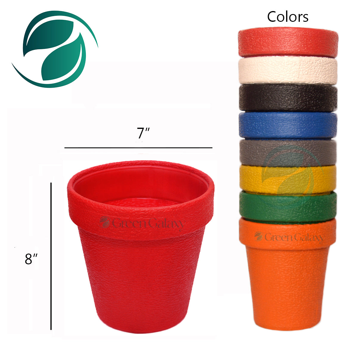 Fiber Plastic 7" Pot