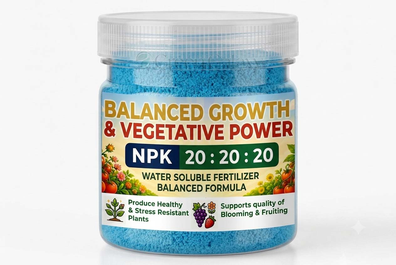 NPK 20:20:20 Fertilizer | The Secret to Strong Plants in Pakistan | Water Soluble