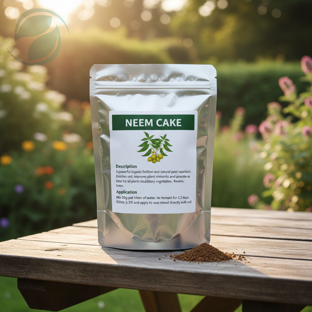 Pure Organic Neem Cake Fertilizer 800g– Natural Pest Repellent & Soil Conditioner