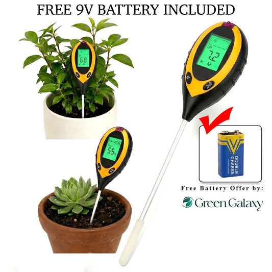 4-in-1 Digital Soil pH Meter & Moisture Tester – Multi-Functional- For Home Gardening & Agriculture