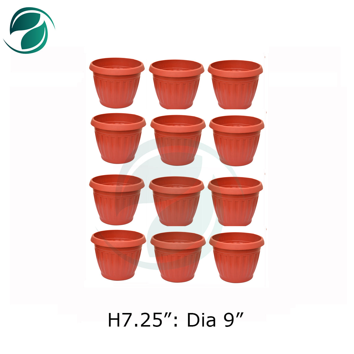 Plastic Pot Medium Size 9"  Deal of 12