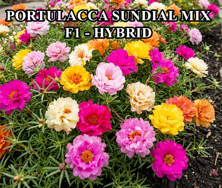 Portulaca Grandiflora Sundial Mix F1 Hybrid