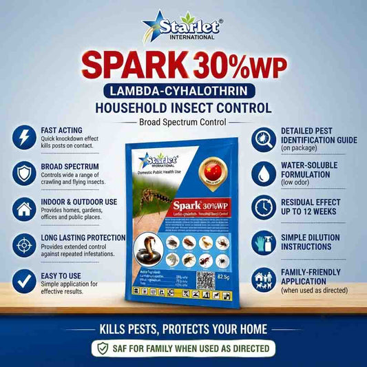 Spark 30%WP Lambda-Cyhalothrin Household Insect Control | Odorless & No Smell | Best Insect Killer in Lahore