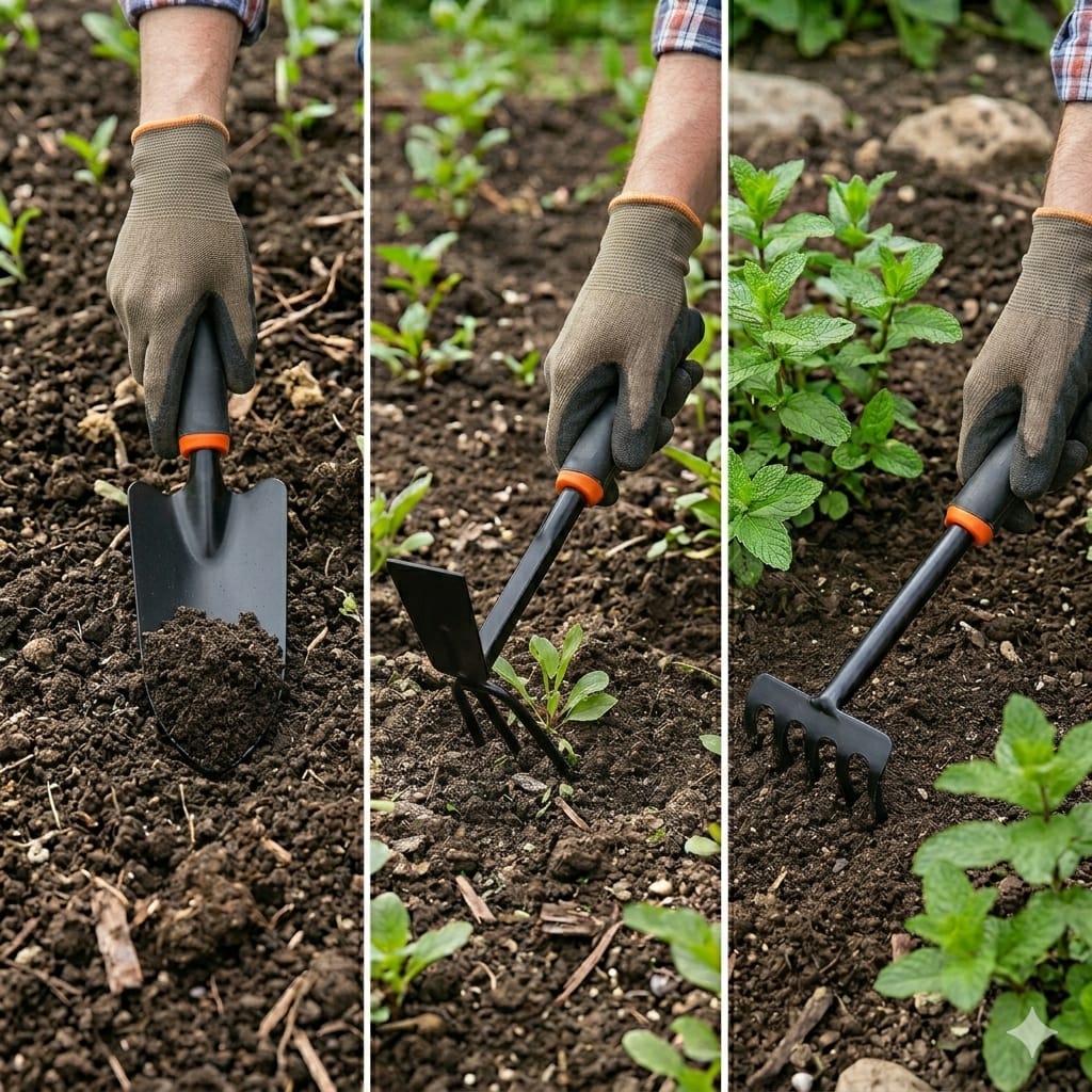 Best Gardening Tools Set | Professional Home Garden Kit | Hand Trowel, Rake & Cultivator