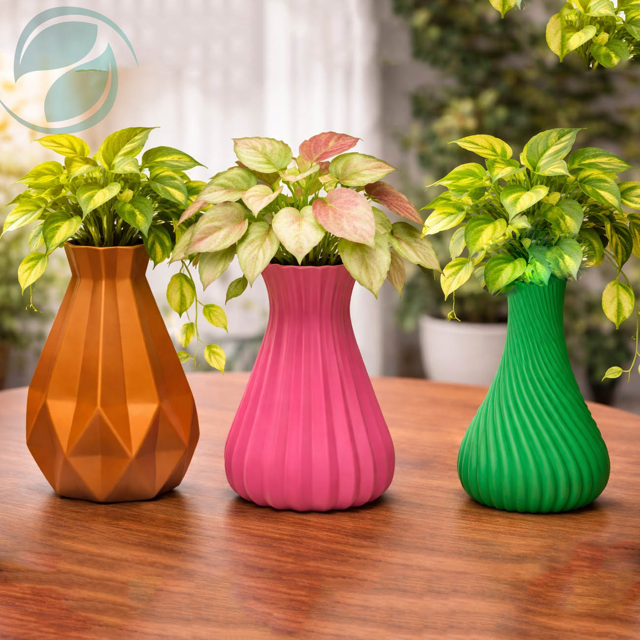Buy Any 3 Stylish & Elegant Plastic Flower Vases in Rs. 190/- Each & Save More – Perfect for Home Décor